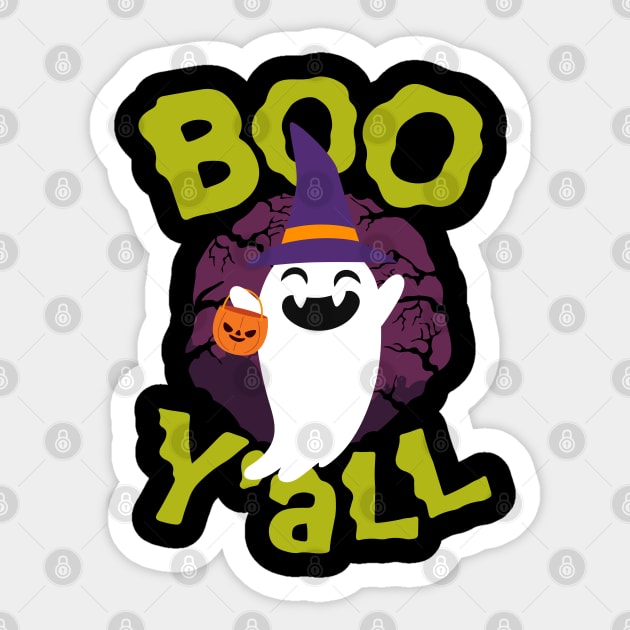 Boo You All Sticker by JabsCreative